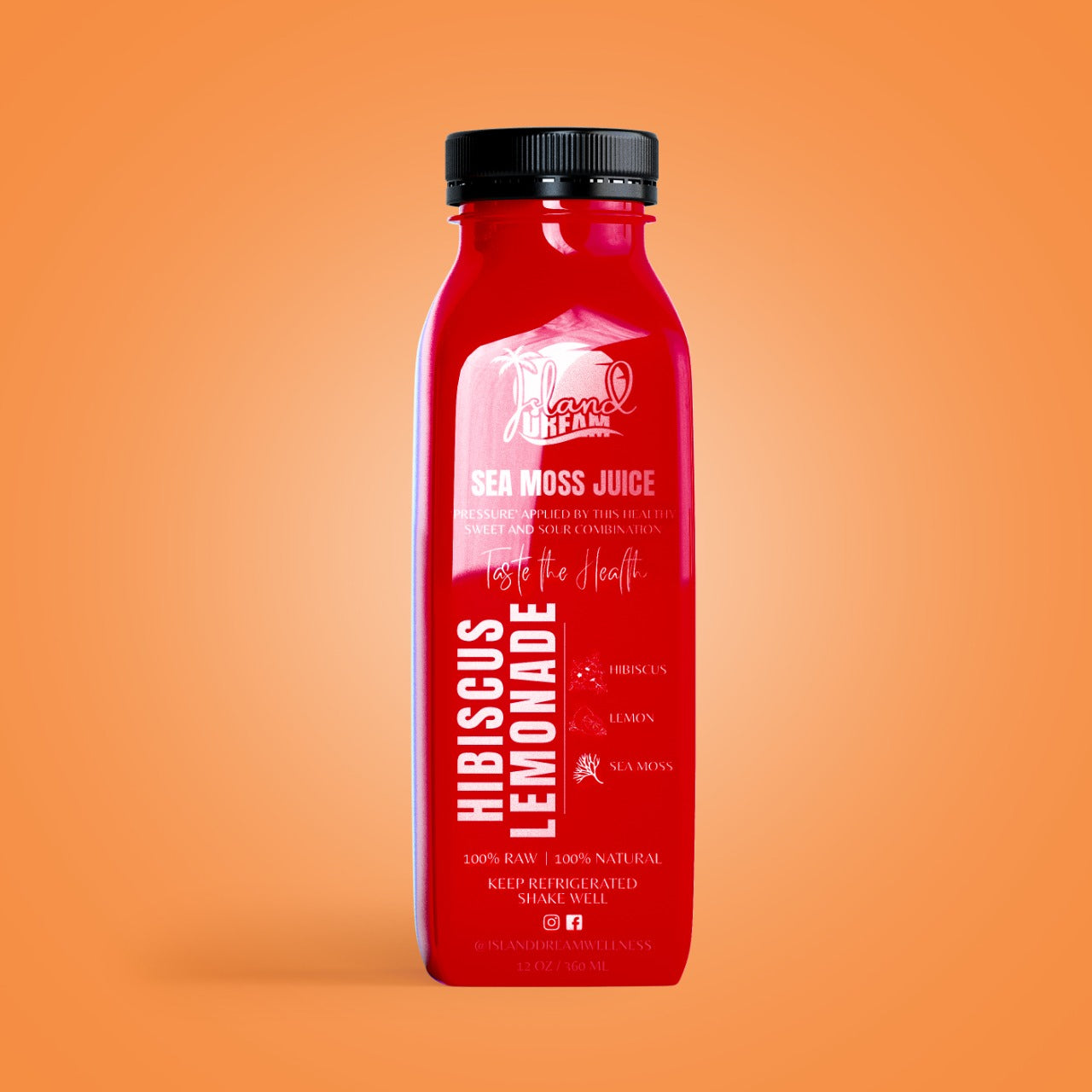 Hibiscus Lemonade Sea Moss Refresher